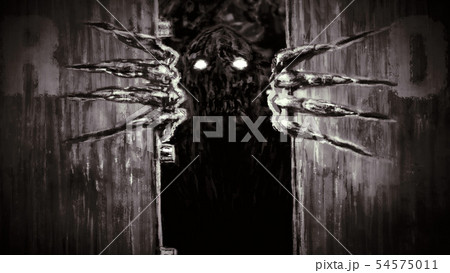 Enraged zombie monster opens bunker doors and Enraged zombie monster opens bunker doors and 54575011
