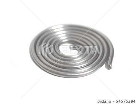Soldering wire isolated on white background 54575294