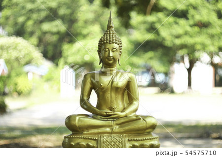 The Lord Buddha Statue color gold. The Lord Buddha Statue color gold. 54575710