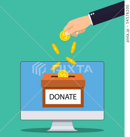 Donate online concept. 54576200