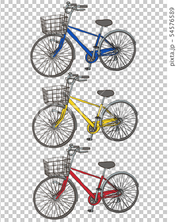 自転車 素材のイラスト素材