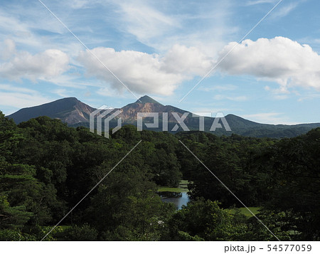 磐梯山（裏磐梯中瀬沼自然探勝路より） 54577059
