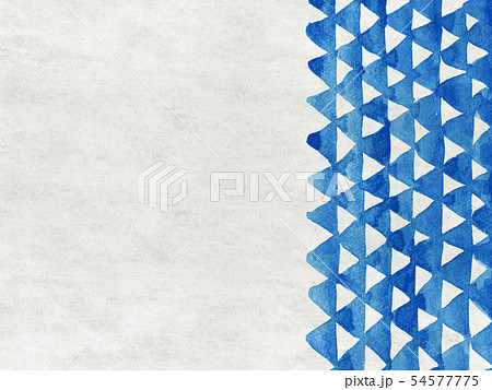 背景素材　布　木綿　藍染 54577775