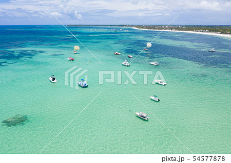 Aerial view from drone on tropical coastline 54577878