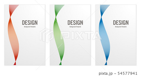 背景デザインテンプレートのセット Design Template Vector Set 54577941