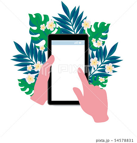 デジタル家電　スマートフォン　イラスト 54578831