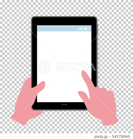 デジタル家電　タブレット　イラスト 54578840