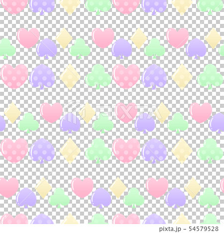 撲克牌無縫模式水平線柔和點 54579528