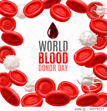 World Blood Donor Day Concept with Blood Cells in 54579727