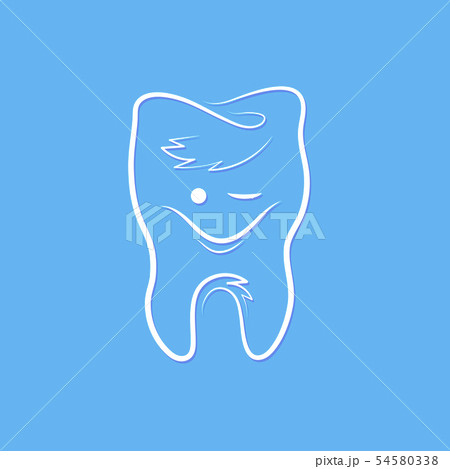 Healthy Human Tooth Logo. Dental Care Concept for Dentistry Clinic or Dentist Medical Center Healthy Human Tooth Logo. Dental Care Concept for Dentistry Clinic or Dentist Medical Center 54580338