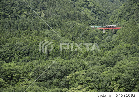 奥新川の山中を走る仙山線 54581092