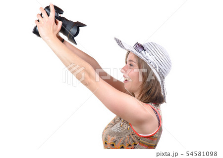 pretty teen girl taking selfies pretty teen girl taking selfies 54581098