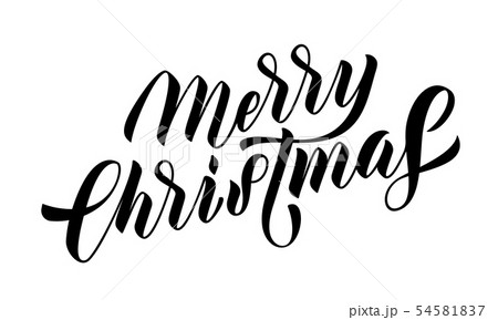 Merry Christmas calligraphy lettering or Xmas 54581837
