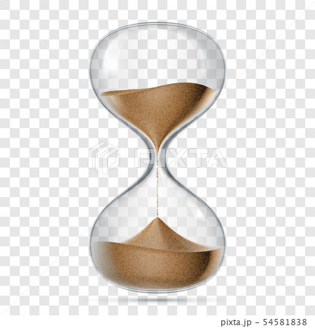 Hourglass sandglass vector realistic isolated 3D Hourglass sandglass vector realistic isolated 3D 54581838