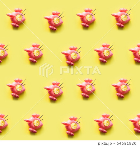 Seamless pattern of glass juice in pink flamingo. Seamless pattern of glass juice in pink flamingo. 54581920