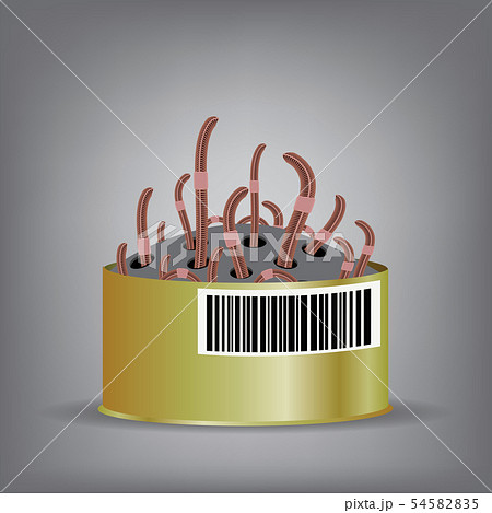 Animal Earth Red Worms for Fishing on Grey Background Animal Earth Red Worms for Fishing on Grey Background 54582835