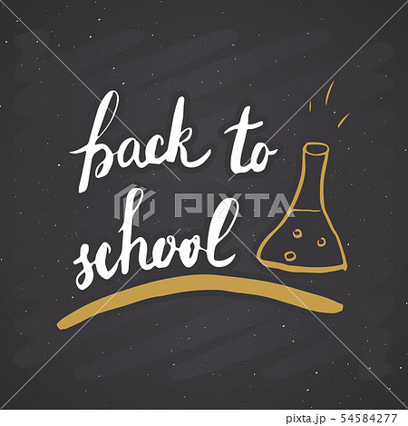 Back to School Calligraphic Lettering. Calligraphy 54584277