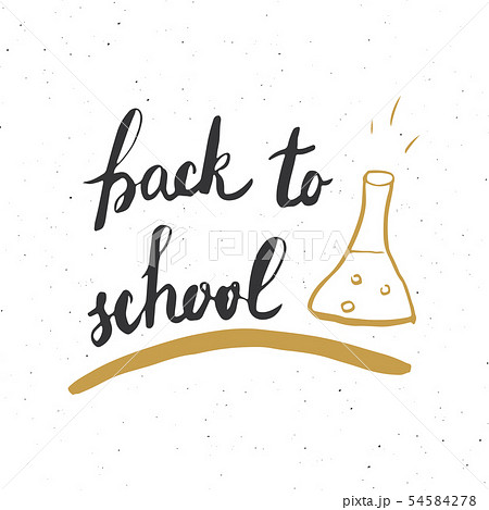 Back to School Calligraphic Lettering. Calligraphy 54584278