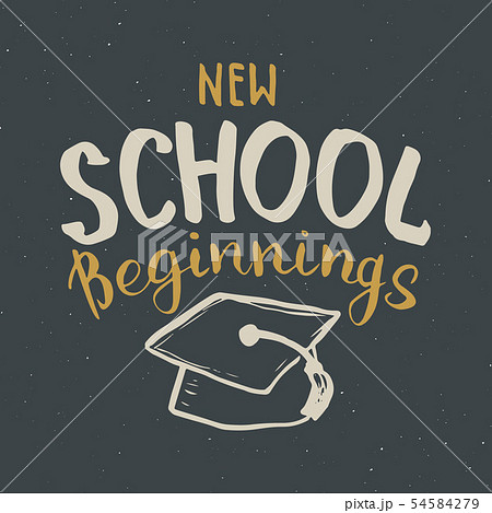 Back to School Calligraphic Lettering. Calligraphy Back to School Calligraphic Lettering. Calligraphy 54584279