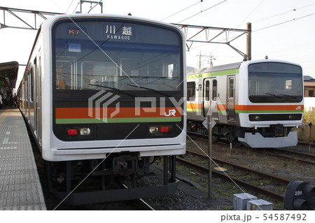 八高・川越線209系電車（高麗川駅） 54587492