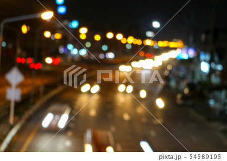 Traffic jam on the road outside the city of the Traffic jam on the road outside the city of the 54589195