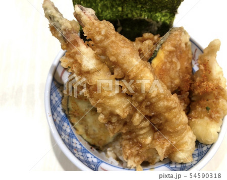 えび天2匹と野菜天の天丼 えび天2匹と野菜天の天丼 54590318