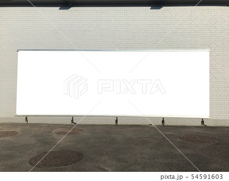 Big blank poster on the brick wall Big blank poster on the brick wall 54591603
