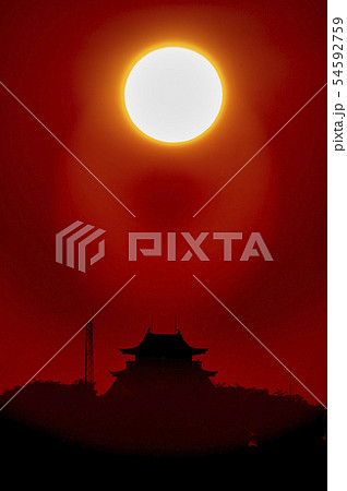 小牧山城昇る太陽 小牧山城昇る太陽 54592759