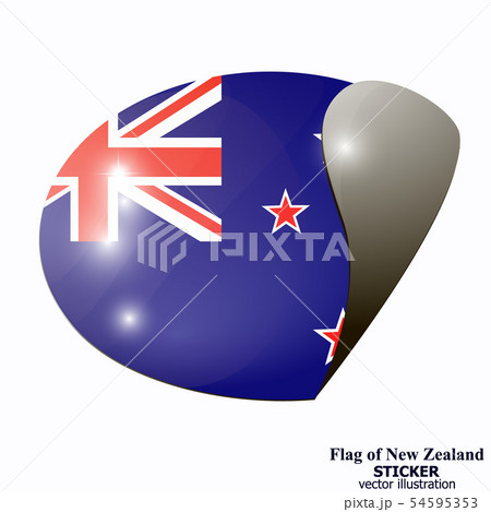 Banner with flag of New Zealand. Vector. 54595353