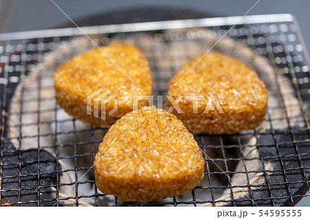 焼きおにぎり・焼きおむすび・焼おにぎり_bbq・BBQ・バーべキュー・七輪・炭・備長炭 54595555