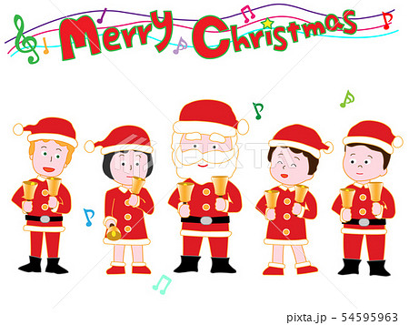 クリスマスコンサートでハンドベルを演奏している 54595963