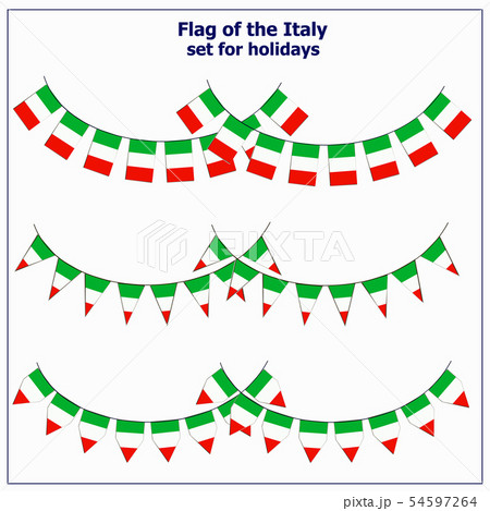Set with flags Italy. Illustration. Set with flags Italy. Illustration. 54597264