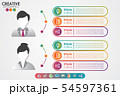 Infographics template  men and women symbol 54597361