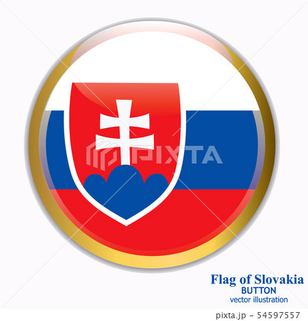 Banner with flag of Slovakia. Vector.