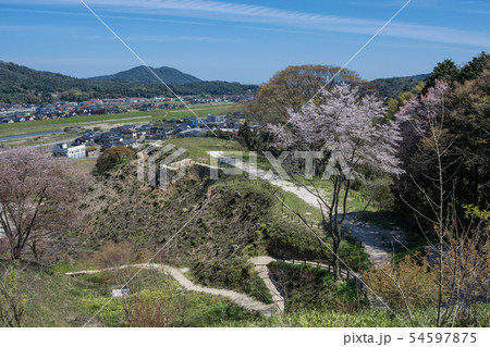 山城 月山富田城 春 山城 月山富田城 春 54597875