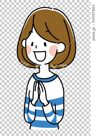 若い女性 若い女性 54597883