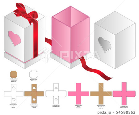 Box packaging die cut template design. 3d mock-up 54598562