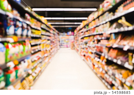 Supermarket blur background, Miscellaneous Product 54598685