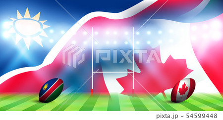 ラグビー ナミビア カナダ 国旗 ラグビー ナミビア カナダ 国旗 54599448