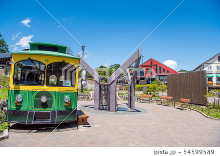 山梨県北杜市 清里駅前の町並み 山梨県北杜市 清里駅前の町並み 54599589