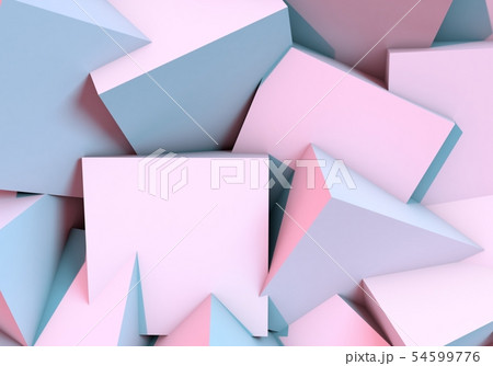 Abstract background with 3d shapes and vibrant colors 54599776