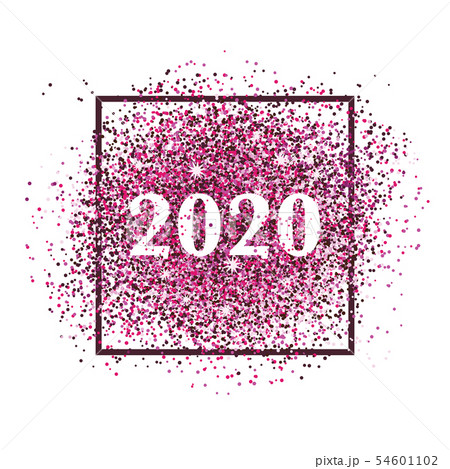 Nappy new year 2020 confetti postcard decoration 54601102