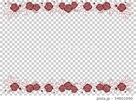 バラのフレーム・赤 バラのフレーム・赤 54601690