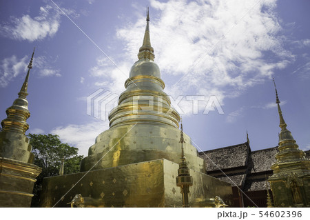 Wat Phra Singh Temple in Chang Mai, Thailand 54602396