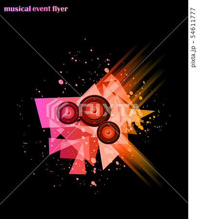 Disco club flyer. 54611777