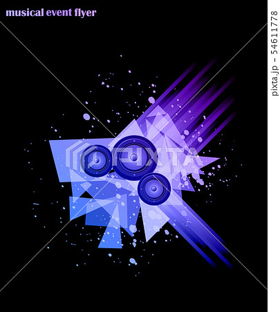 Disco club flyer. 54611778