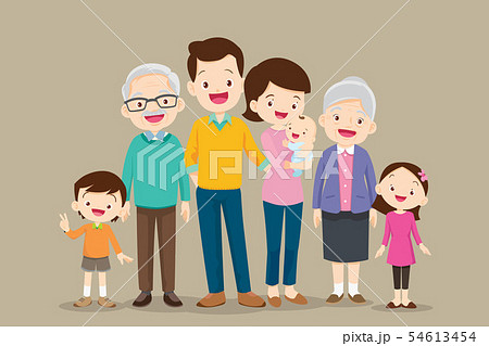 Happy big family set 54613454