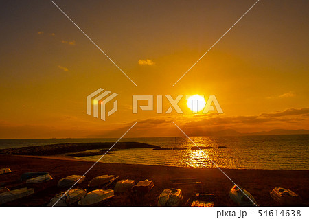 焼野海岸の夕日 54614638
