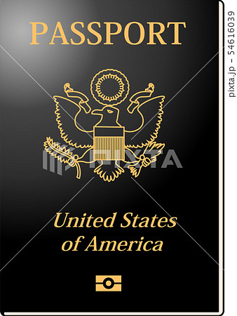 パスポート アメリカ 旅行 イラスト のイラスト素材