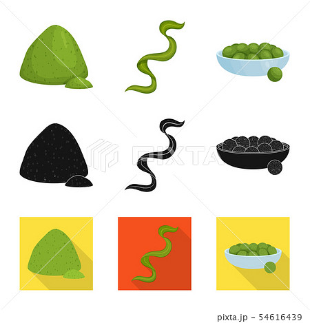 Vector design of protein and sea symbol. Collection of protein and natural stock vector illustration Vector design of protein and sea symbol. Collection of protein and natural stock vector illustration 54616439